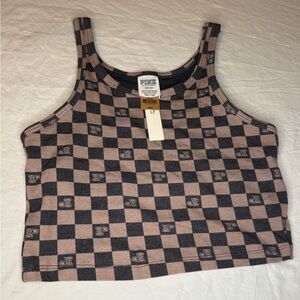 VS Pink Size Medium New With Tags Built in Bra Crop Tank Top